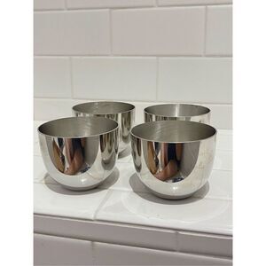 Vintage Monticello Pewter Punch Cups (4)